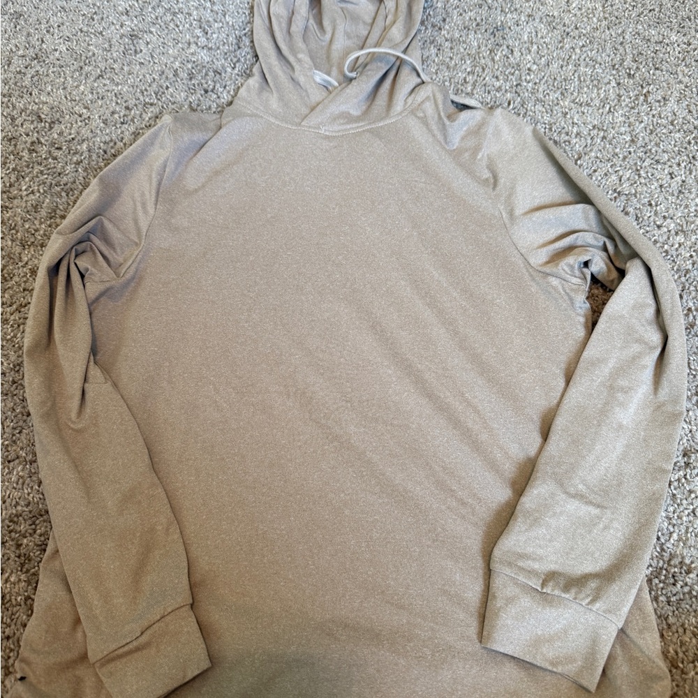 BURLEBO Tan Sweatshirt Cozy Hooded Top